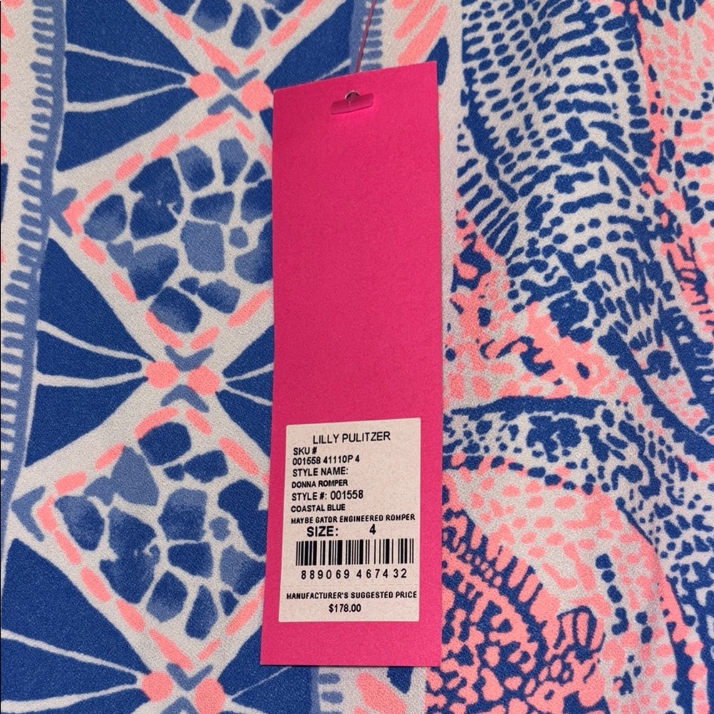 NWT Lilly Pulitzer Donna Shift Romper Dress - Picture 7 of 8